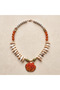 Women's Seashell Necklace Shimmering Seashell Handmade Real Seashell with Acrylic Beads