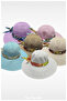 Mercerized Beach Hat with Handle for Women (55-58 cm) - 4