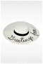 Written Straw Floppy Beach Hat for Women (56-58 cm) - 2