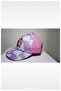Cloudy Teddy Bear Printed Girl's Hat (Age 1-4) (Pink) - 3