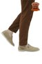 Men's Nubuck Genuine Leather Shoes Beige - 5