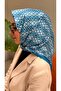 Blue Riva Pattern Soft Cotton Scarf - 2