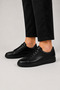 Men's Faylon Sole Sneaker Genuine Leather Shoes Black - 2