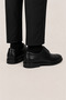 Men's Orthopedic Comfort Sole Genuine Leather Shoes Black - 3