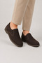 Men's Orthopedic Nubuck Genuine Leather Shoes Brown - 3