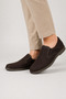 Men's Orthopedic Nubuck Genuine Leather Shoes Brown - 5