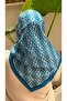 Blue Riva Pattern Soft Cotton Scarf - 3