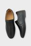 Men's Orthopedic Genuine Leather Shoes Black - 6