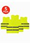 5-Pack Reflective Safety Vests, High Visibility Lightweight Mesh for Men & Women, Breathable Hi Vis Jackets with 360° Strips, Ideal for Construction, Roadside, Warehouse, Cycling