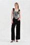 Women's Jacquard Fabric Corset with Padded Chest and Lace-Up Back Design - 3