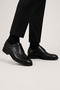 Men's Eva Sole Genuine Leather Shoes Black - 4