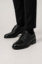 Men's Thermo Sole Genuine Leather Shoes Black - 2