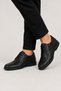 Men's Orthopedic Genuine Leather Shoes Black - 2
