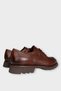 Men's Eva Thick Sole Genuine Leather Shoes Brown - 5