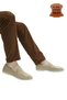 Men's Nubuck Genuine Leather Shoes Beige - 4