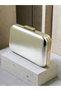 Silver Gray Lame Shiny Metallic Skin Leather Chain Strap Women's Evening Dress Bag Wedding Engagement Graduation - 2