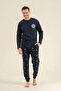 Father & Son Pajama Set, (Sold Separately), 100% Cotton, with Pockets, the Most Wonderful Time Print, Elasticized Cuffs, New Year's Concept - 3