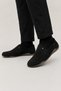 Men's Sandal Model Bendable Sole Genuine Leather Shoes Black