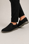 Men's Orthopedic Nubuck Genuine Leather Shoes Black - 2