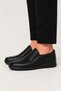 Men's Orthopedic Genuine Leather Shoes Black - 3