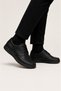 Men's Orthopedic Heel Supported Comfort Thermo Sole Genuine Leather Shoes Black - 6