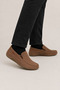 Men's Sandal Model with Bendable Sole Genuine Leather Shoes Vi̇zon