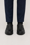 Men's Orthopedic Genuine Leather Shoes Black - 3