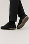 Men's Sandal Model Bendable Sole Genuine Leather Shoes Black - 3