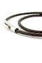 Velaris Khaki Green Thin Leather Wrap Stainless Steel Clip Men's Bracelet M059H - 2