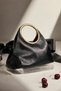 Women's Siena Metal Ring Handle Hand and Shoulder Bag