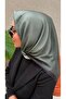 Dark Green Gradient Pattern Soft Cotton Scarf - 2