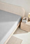 Cotton Double Bed |   Single Elastic Sheet Light Gray - 3