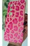 Redmi 15 Compatible Leopard Pattern Shock-Resistant Velvet Inside Candy Pink Silicone Phone Case - 3