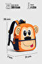 Vb Monkey Figured Children's Kindergarten Bag Nursery Bag Orange - 8