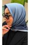 Dark Blue Gradient Pattern Soft Cotton Scarf