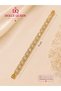 Women's Gold Color Xuping White Stone Row Bracelet - 2