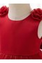Baby Girl/Kid Princess Dress - 3D Floral Strap Tutu Dress with Big Bow on the Back - Birthday, Engagement, Special Occasion Outfit - 5