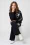Girls' Two-Thread Hooded Sweatshirt and Wide-Leg Sweatpants Set - 3