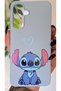 Samsung Galaxy A16 Compatible Stitch Patterned Velvet Inside Baby Blue Phone Case