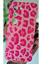 Redmi 15 Compatible Leopard Pattern Shock-Resistant Velvet Inside Candy Pink Silicone Phone Case - 2