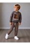 Boys' Bear Team 2 Yarn Sweatshirt Tracksuit Set 3-10 Years - 4