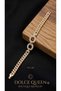 Women's Gold Color Xuping Gourmet Bracelet with White Stone Ring Detail - 2