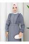 DAMLA ELBİSE GRİ - 4