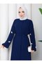 SUNA ELBİSE LACİVERT - 4