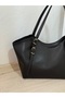 Soft Leather Women's Shoulder Bag with Belt Detail - 3