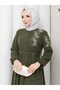 Çi̇ğdem Dress Dark Khaki - 5