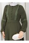 Damla Dress Dark Khaki - 2
