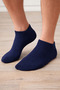 5 Pairs of Economical Pack Booties Socks Navy Blue Booties Socks Plain Socks - 2
