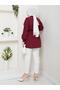Seda Kolu Ruffled Tunic Bordo - 3
