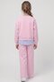 Girl's Printed Sweatshirt and Wide-Leg Sweatpants Set - 4